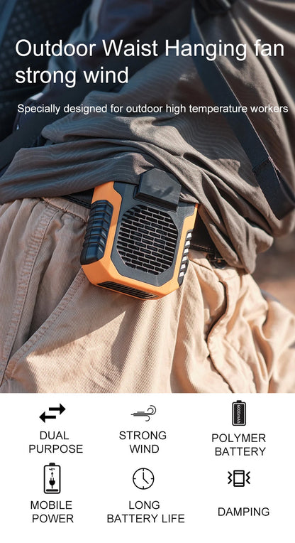 Airon TurboWaist™ (Waist Fan  Lighting with 8000Mah Power Bank