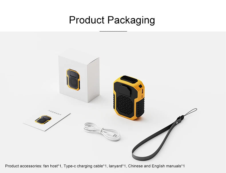 Airon TurboWaist™ (Waist Fan  Lighting with 8000Mah Power Bank